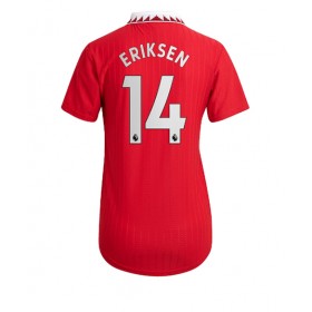 Damen Fußballbekleidung Manchester United Christian Eriksen #14 Heimtrikot 2022-23 Kurzarm
